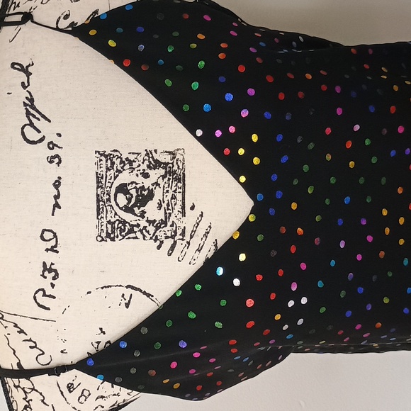 🌈Express Black Multi Color Polka Dot Camisole Top - Picture 3 of 3